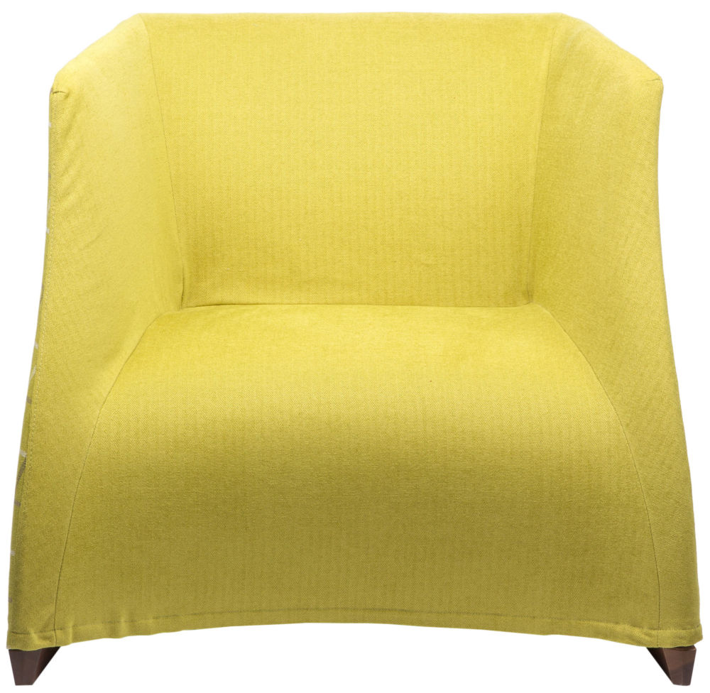 Кресло Vivienne armchair yellow checkerboard PORADA ДИЗАЙНЕРСКИЕ 011582 Желтый  - Вид №3