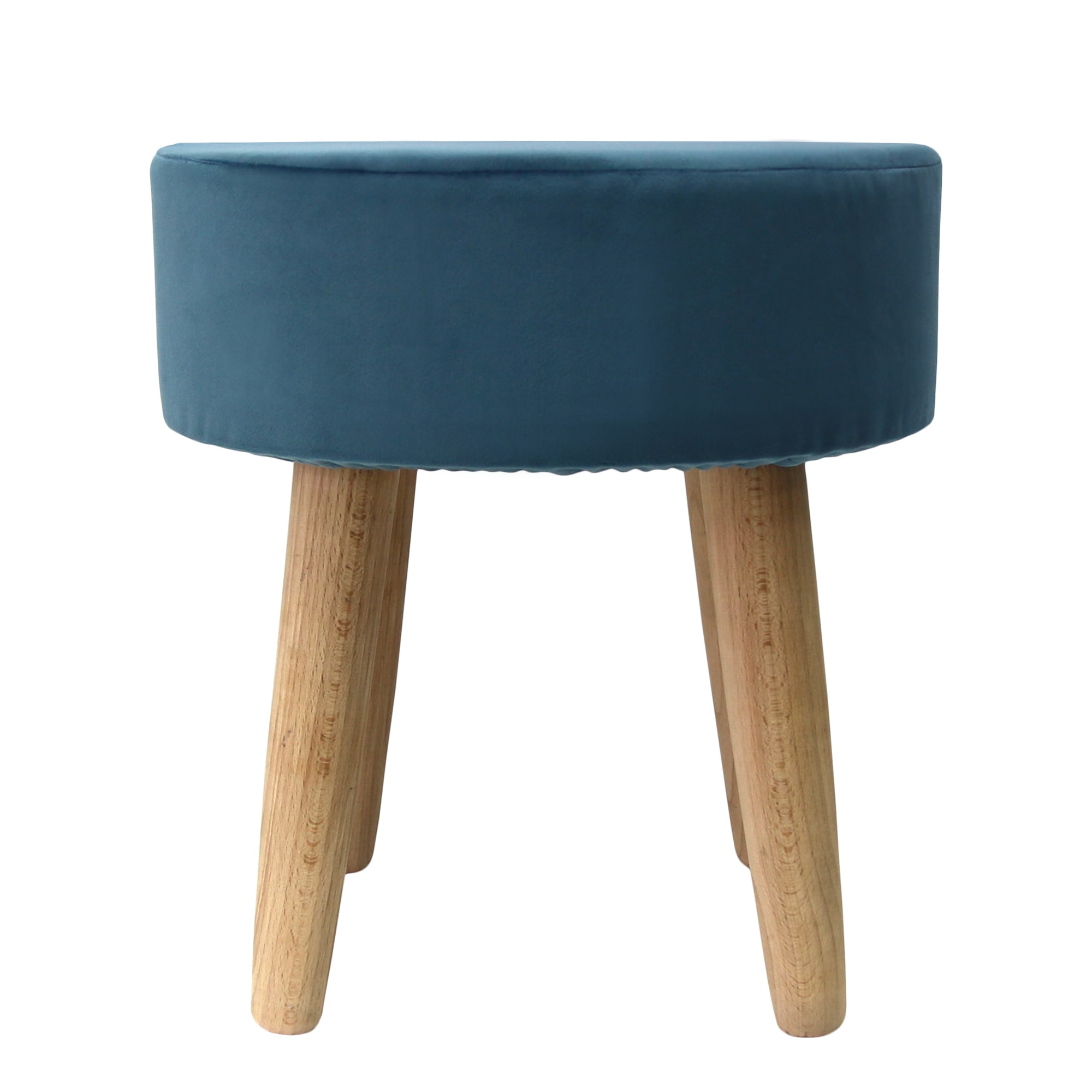 82978494 Табурет с мягкой обивкой, круглый, цвет синий Santreyd  - Вид №2