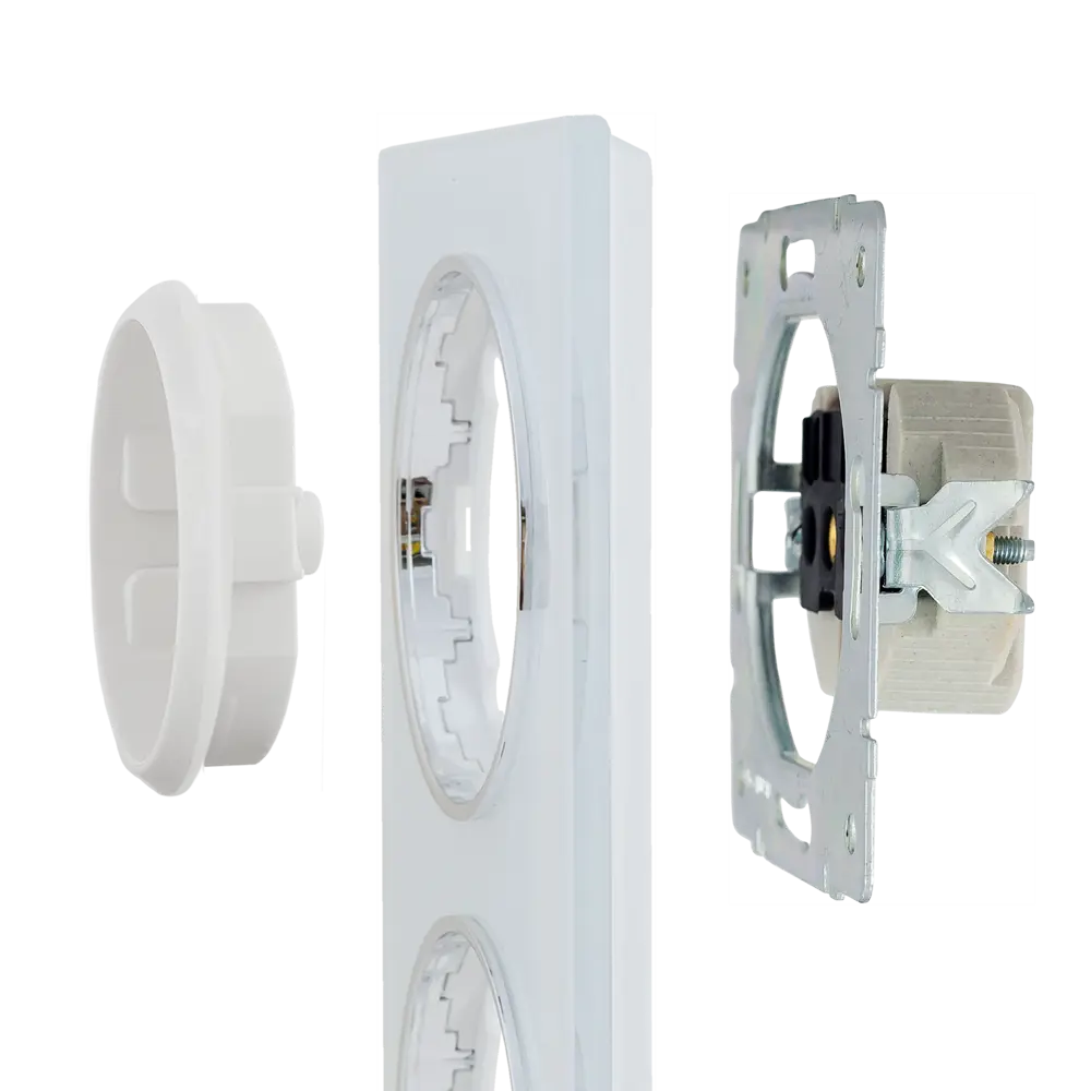 ONEKEYELECTRO Florence - тройная стеклянная рамка для вертикальных розеток 82838542 STLM-0036873 - Вид №3