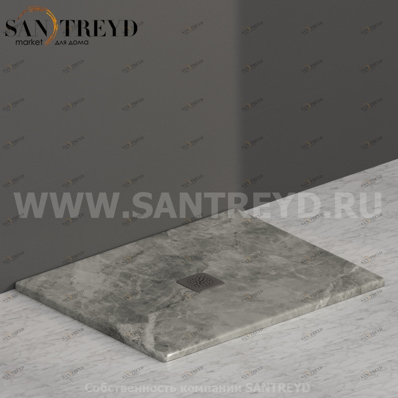 DT100AG Душевой поддон 100x80 керамический Globo Ceramica Globo DOCCIATRE