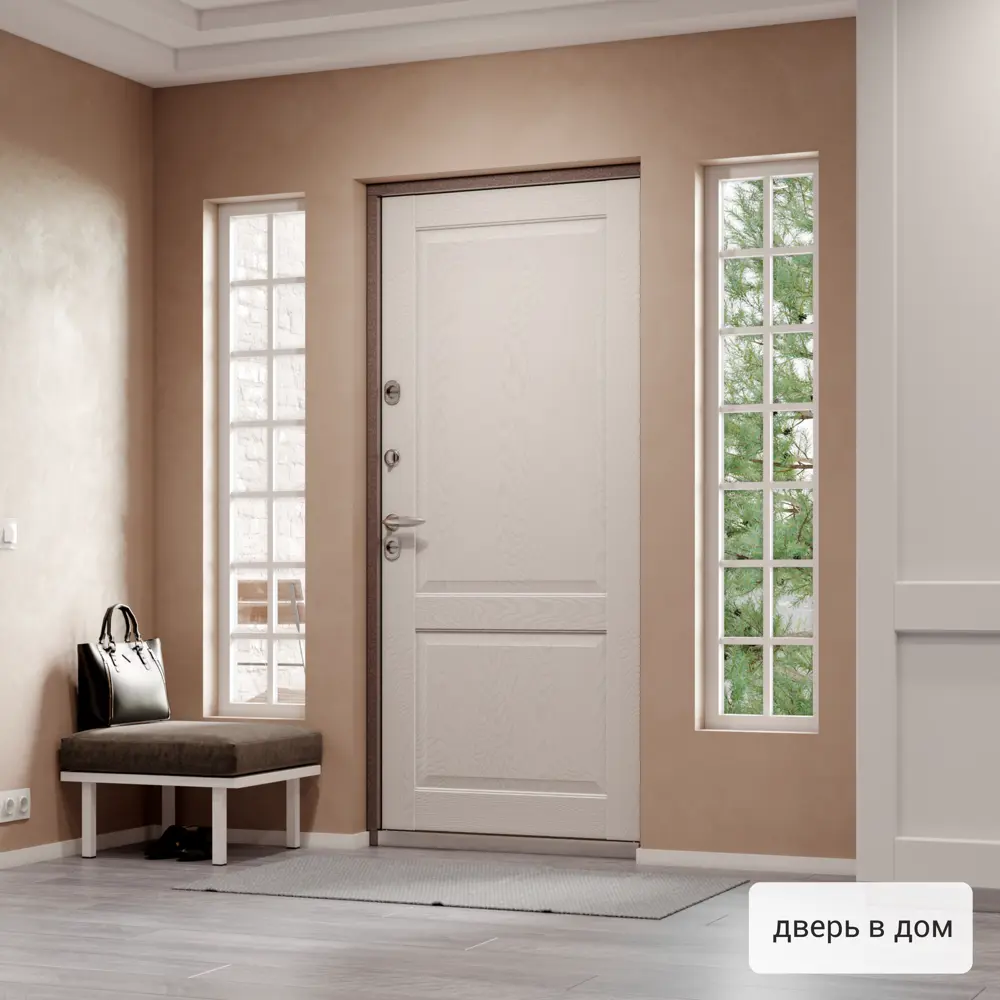 Дверь входная металлическая Норда 880 мм левая цвет магнолия айсберг TOREX STLM-2115588 - Вид №13