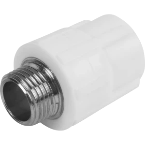 Комбинированная муфта Политэк 1/2"×20 мм для соединения труб 13564518