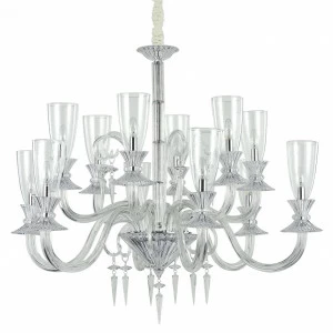 Подвесная люстра Ideal Lux Beethoven SP12 IDEAL LUX ДИЗАЙНЕРСКИЕ, BEETHOVEN 057256 Хром