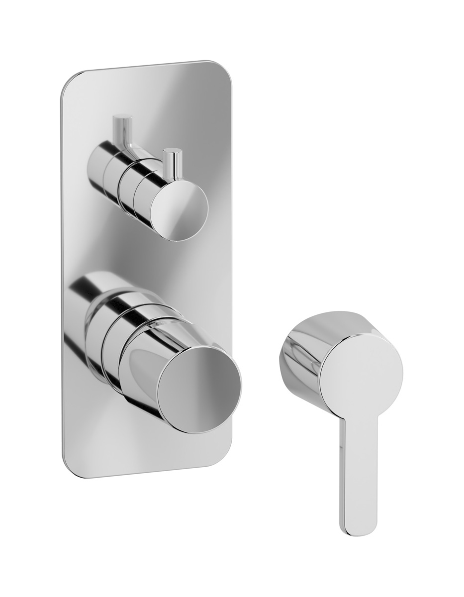 Внешние части встроенного в стену смесителя на 3 потребителя WE ARE IB aa740cc Chrome TAAAC