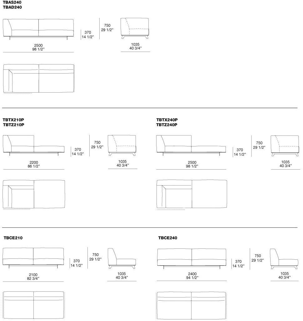 Poliform Модульный тканевый диван Tribeca sun-id-1484595 - Вид №11
