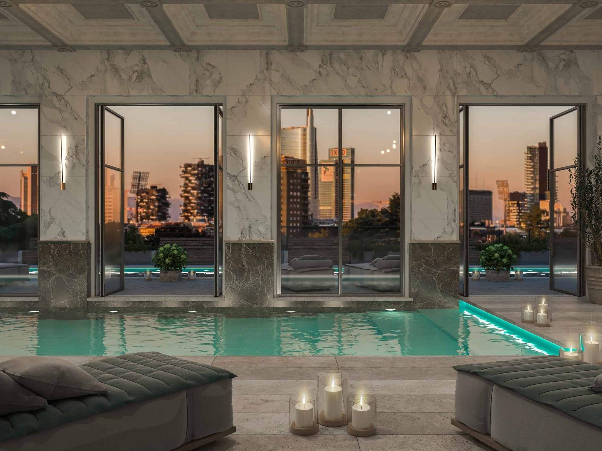 Металлическая поворотная оконная дверь Carminati Skyline System ARCH-00104451 - Вид №2