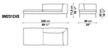 B&B Italia Секционный угловой диван в коже Michel sun-id-1423075 - Вид №29