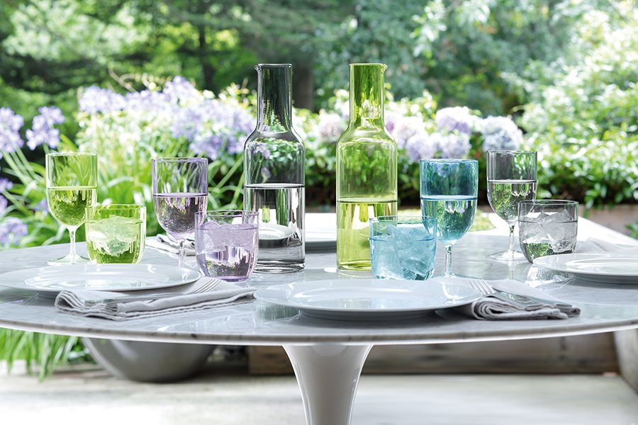 Набор бокалов для воды и вина hint 400 мл зеленый, 2 штуки LSA INTERNATIONAL ДИЗАЙНЕРСКИЕ 00-3863161 Зеленый;прозрачный  - Вид №2