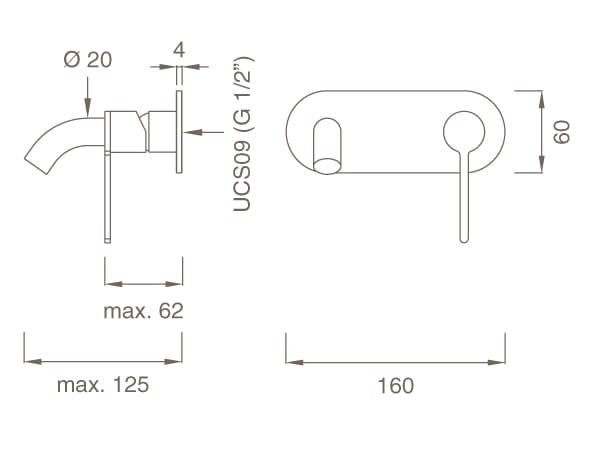 Настенный смеситель с дозирующим изливом CEADESIGN INNOVO ARCH-00054732 - Вид №2