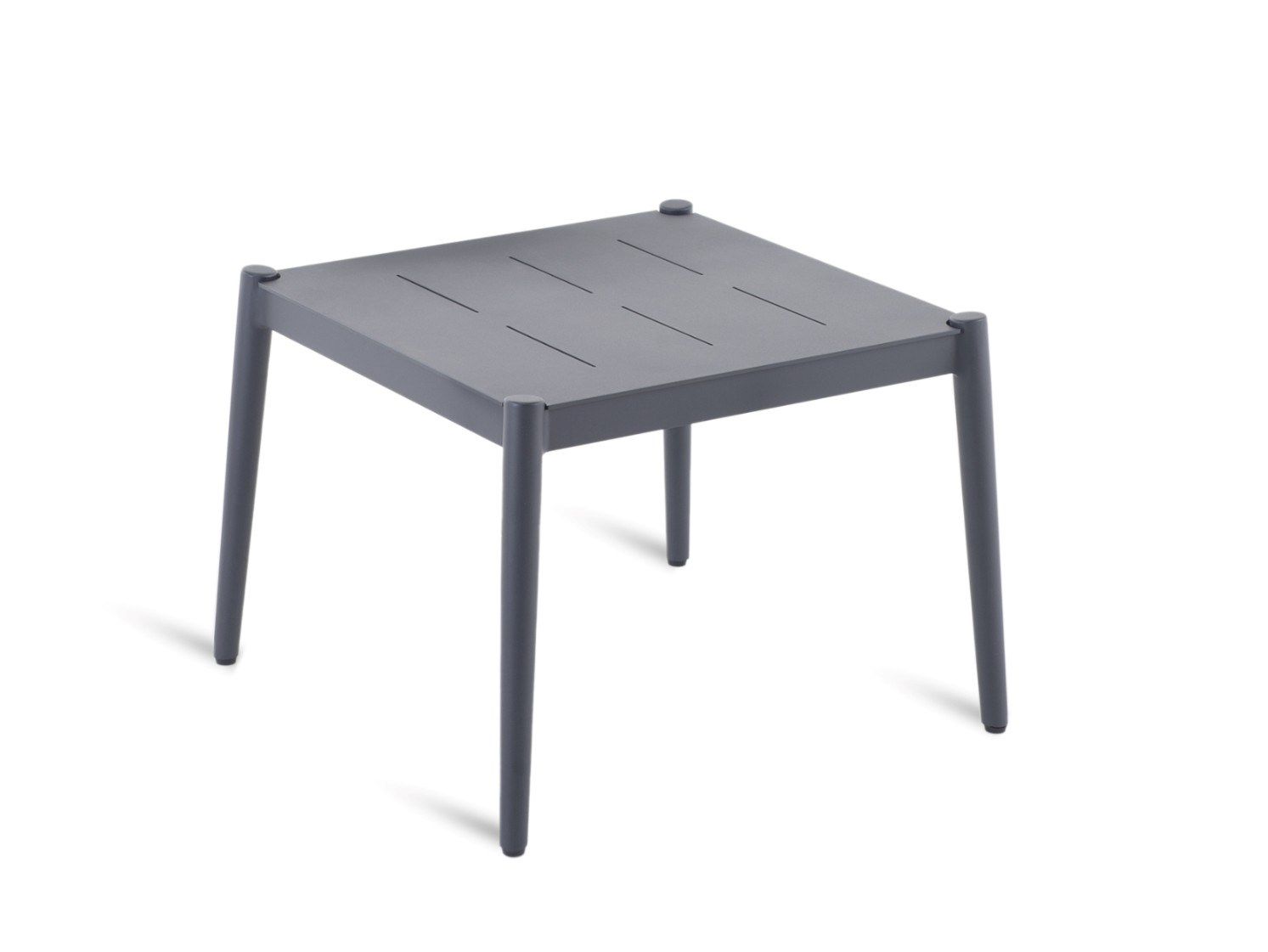 Алюминиевый квадратный низкий садовый столик Unopiù свет ARCH-00068120