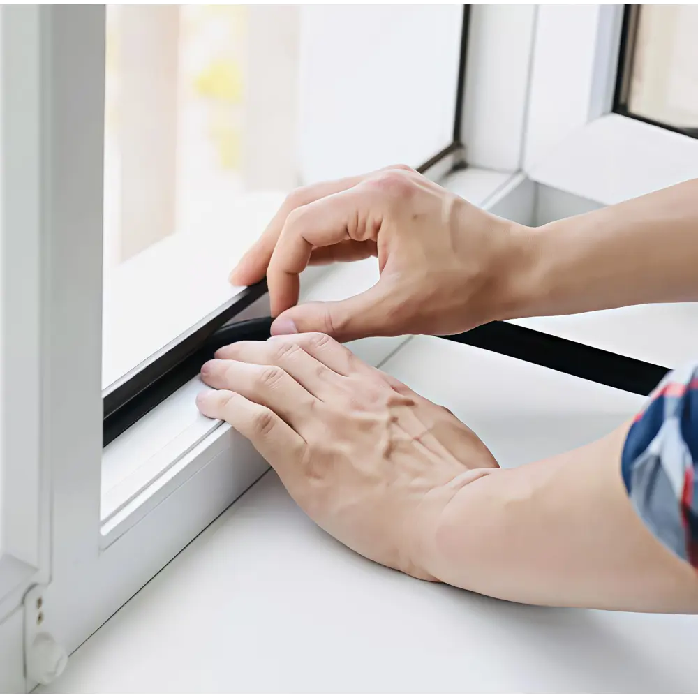 Уплотнитель EPDM для окон и дверей самоклеящийся MONLID D-профиль 6 м цвет серый STLM-2106237 - Вид №5