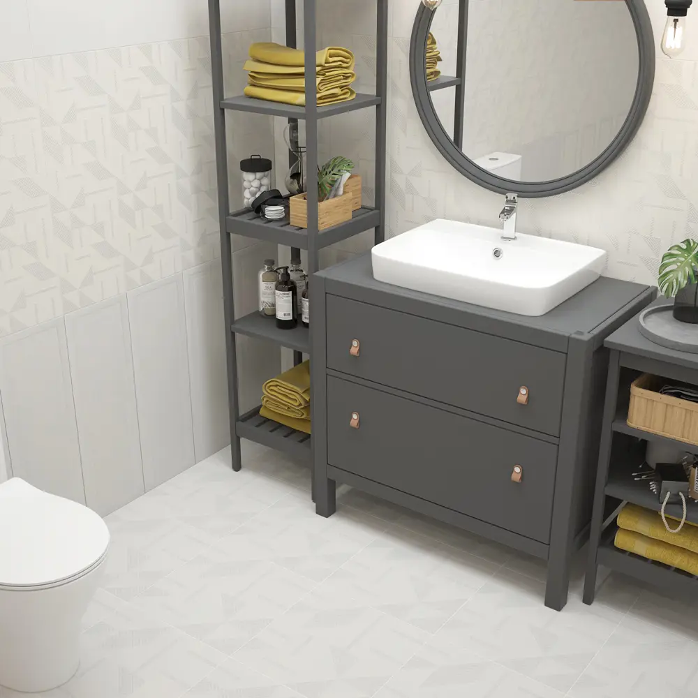 Плитка настенная Керамин Сонет 7 75x25 см 1.69 м² цвет серый STLM-2144665 - Вид №4