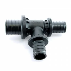 Тройник редукционный надвижной пластиковый REHAU 40х32х32