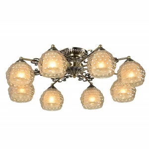 Потолочная люстра IDLamp Bella 285/8PF-Oldbronze IDLAMP BELLA OLDBRONZE 183447 Белый