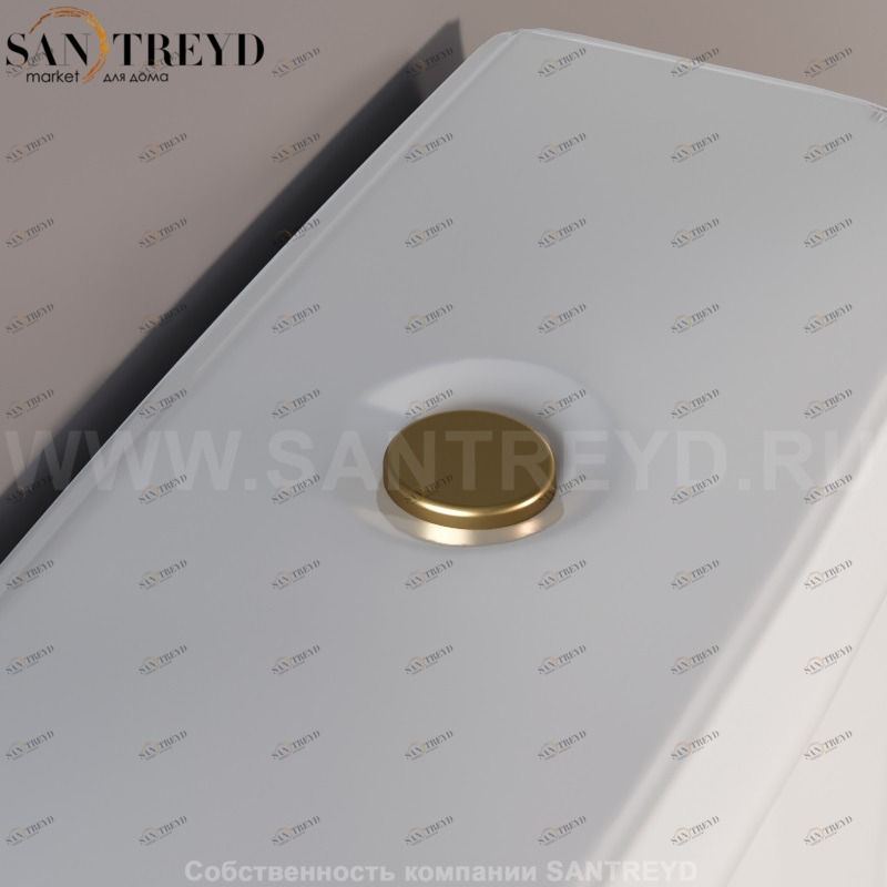 7509K1 Механизм “GEBERIT” двойного смыва, с кнопкой, для бочка (моноблок). Retro Kerasan