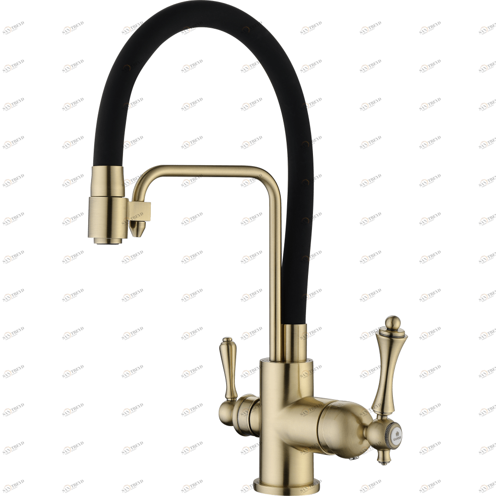 GZ 77025D Смеситель для кухни с подключением к фильтру с питьевой водой Ganzer Бронза.﻿ Ganzer Германия 14033