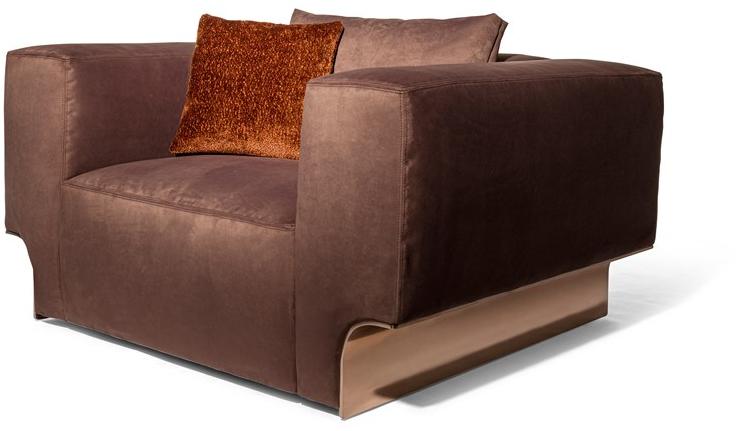 Visionnaire Кресло с обивкой из ткани с подлокотниками Douglas sun-id-1456513 - Вид №1