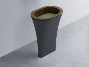 AMLA65-CA+AMPILO-AG+AMCOLO-BA Раковина Amedeo Ovale отдельностоящая cielo Enjoy + Amedeo