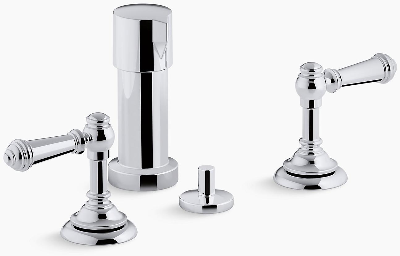 KOHLER Artifacts Смеситель для биде с рычажными ручками K-72765-4-2BZ  - Вид №1