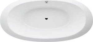 H2439700006951 Ванна, отверстие слива в центре, материал акрил LAUFEN PRO