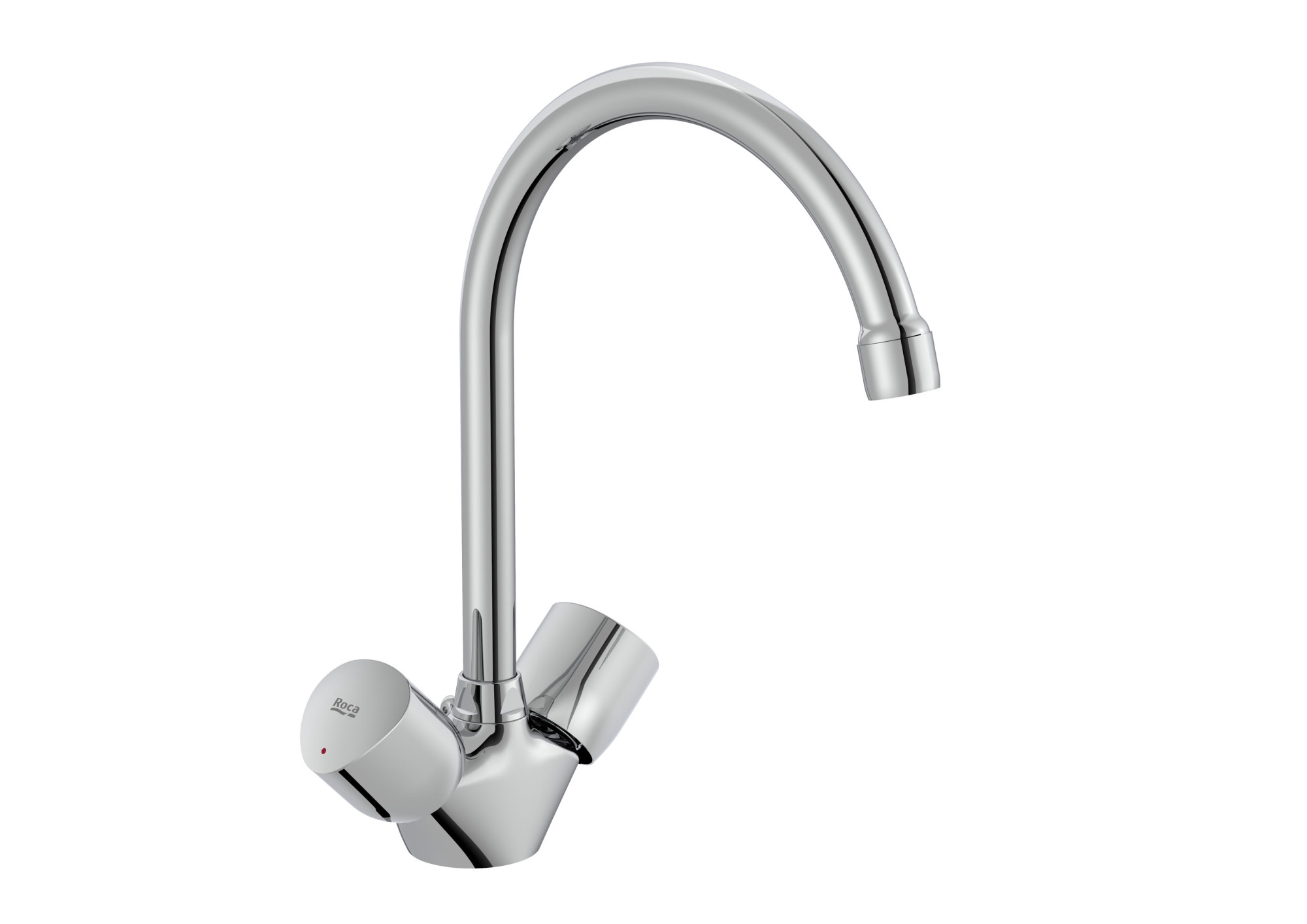 A5A848EC00 Двухрычажный смеситель для кухни и мойки с поворотным изливом ROCA Brava