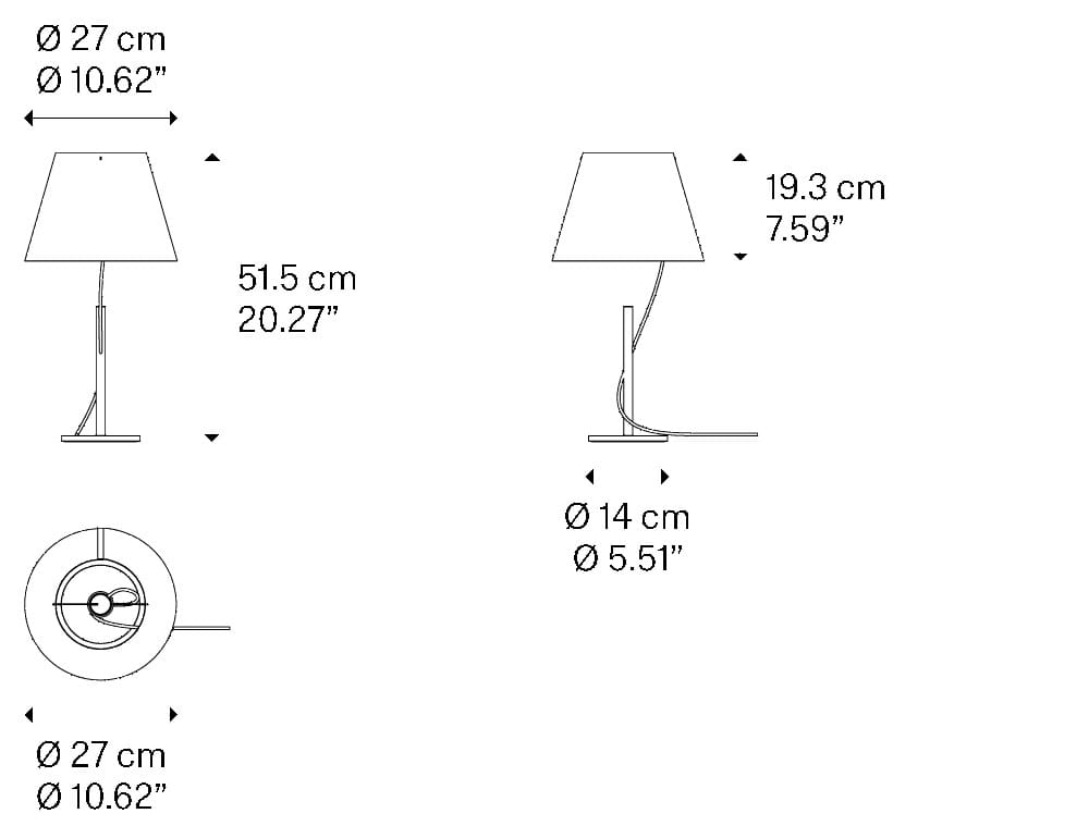 Светодиодная настольная лампа из бумаги и металла Lodes Hover ARCH-00042225 - Вид №8