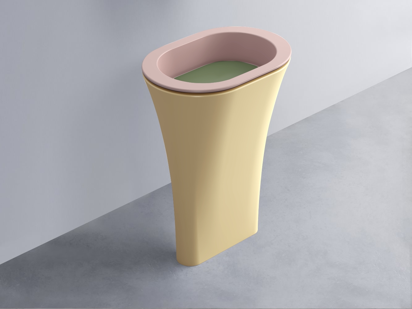 AMLA65-CP+AMPILO-AG+AMCOLO-CN Раковина Amedeo Ovale отдельностоящая cielo Enjoy + Amedeo Ceramica Cielo