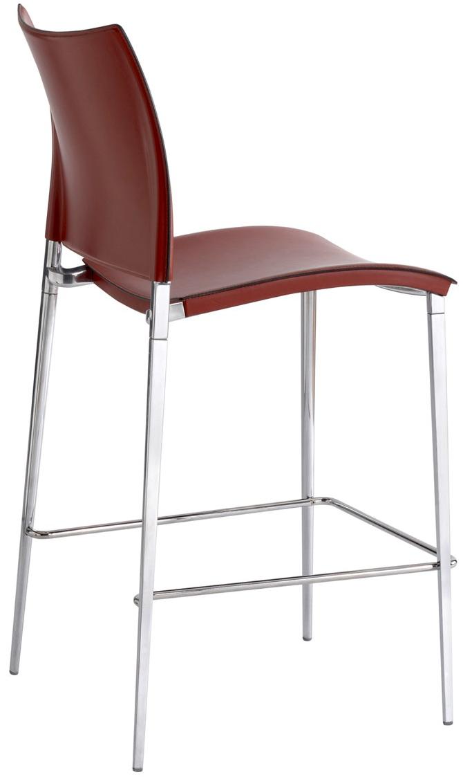 Desalto Высокий кожаный табурет со спинкой Sand sun-id-1348336 - Вид №2