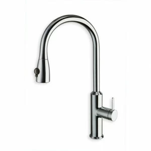 CRIKU530 Кухонный смеситель, однорычажный, с правым рычагом и вытяжным душем Cristina Rubinetterie