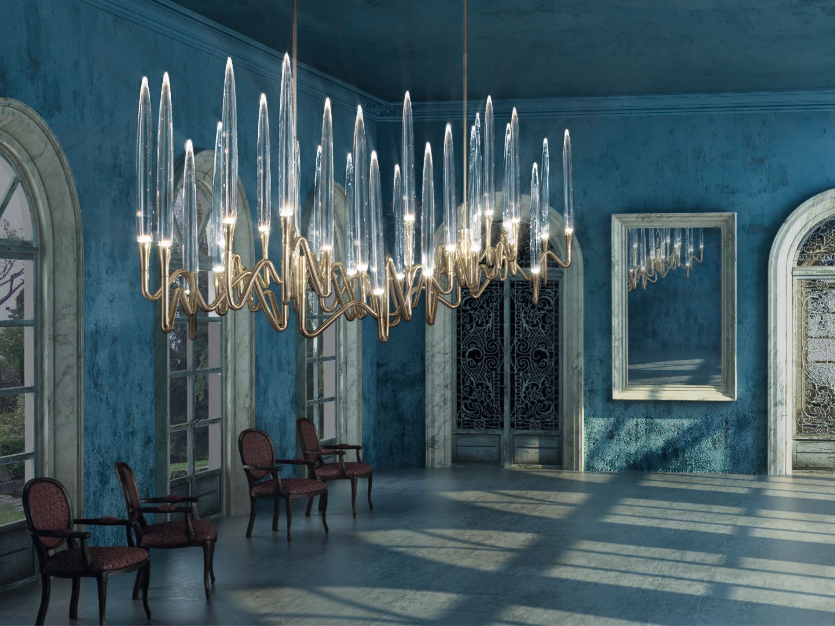 Латунный светодиодный подвесной светильник Il Pezzo Mancante кусок 3 ARCH-00098736 - Вид №5