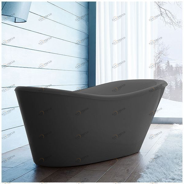 Ванна Gruppo treesse Nina VTL-V0371-SE серая классическая отдельностоящая VTLV0371SE