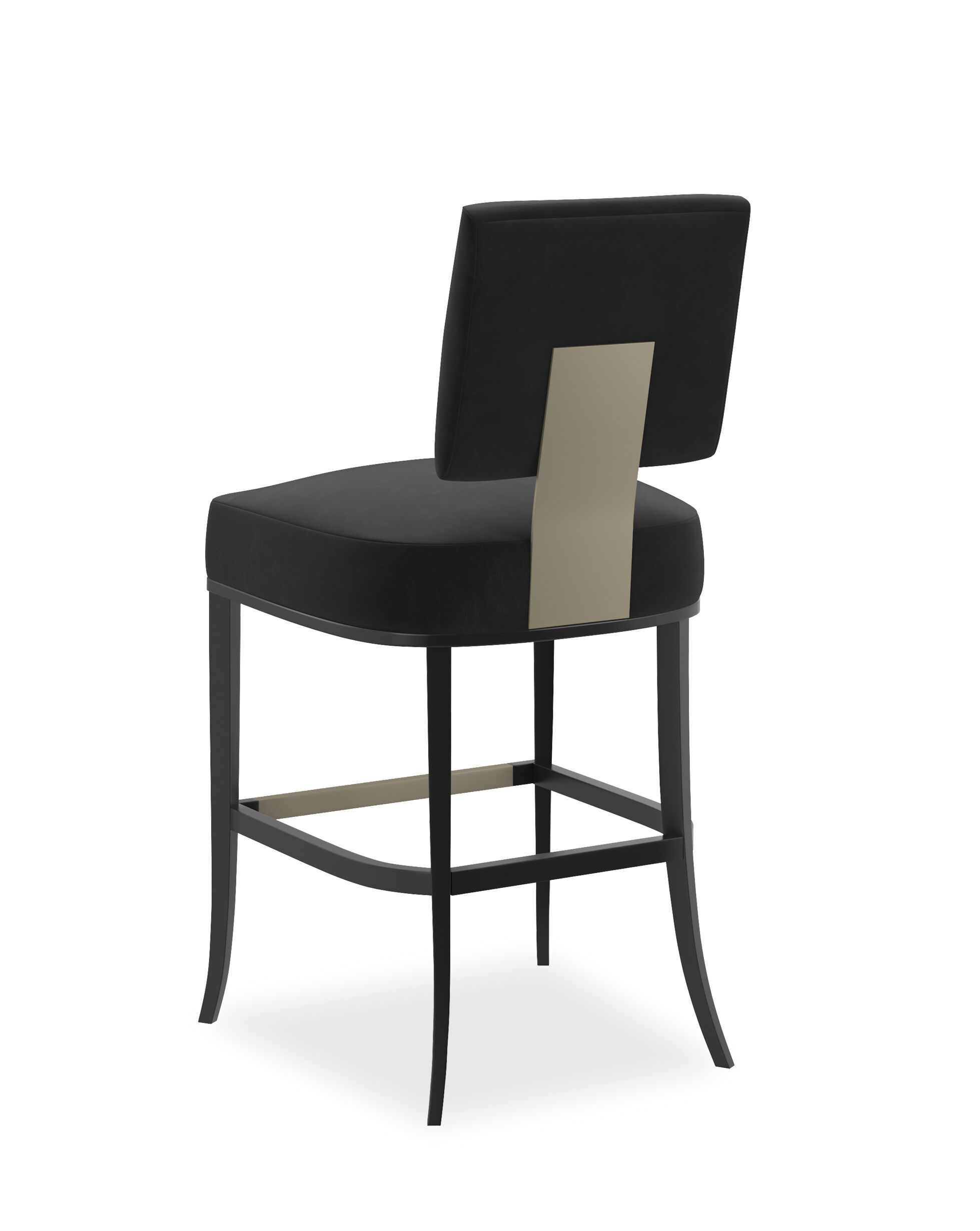 Высокий тканевый стул со спинкой Caracole Reserved ARCH-00059467 - Вид №13