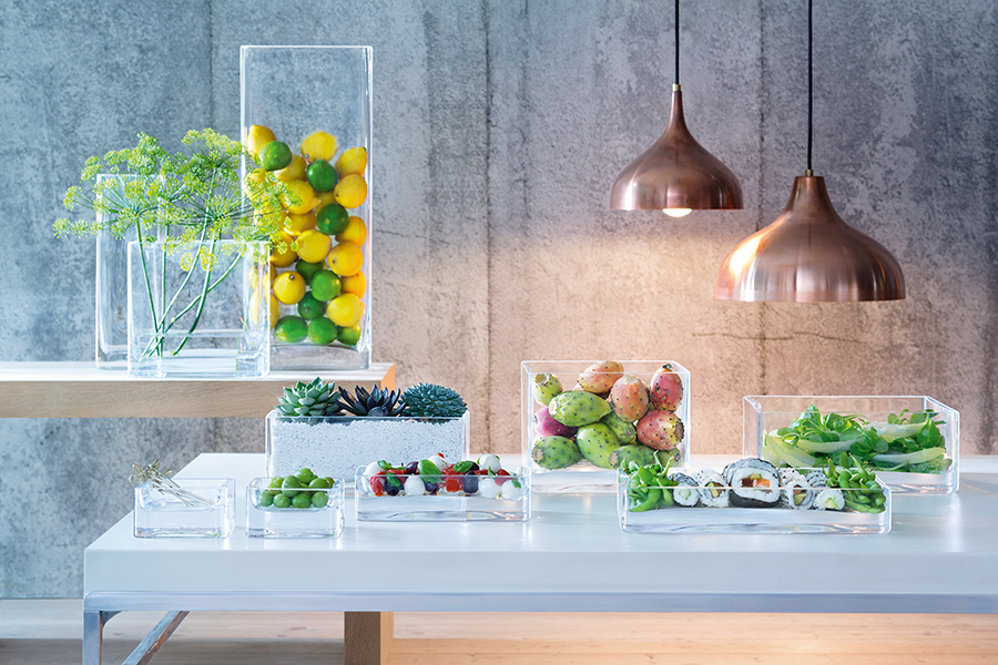 Ваза прямоугольная 20х5х5 см прозрачная Modular LSA INTERNATIONAL - 253398 Прозрачный  - Вид №2