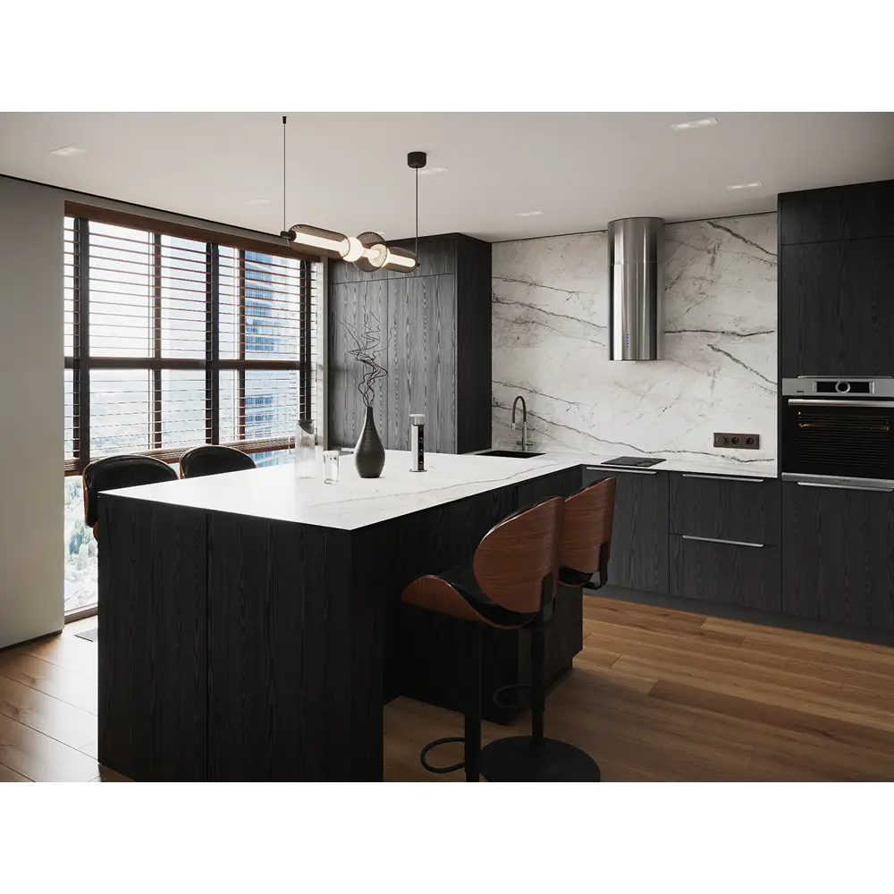 Фасад кухонного шкафа KONSENSA Канск черный 15×77 см 89423348 STLM-1563028 - Вид №6