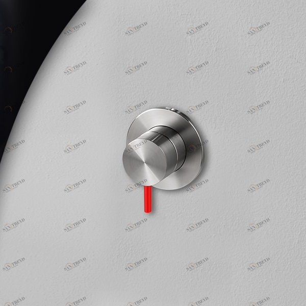 Девиатор двухрежимный матовая сталь с красной ручкой Toki Radomonte TKI10SCIL25