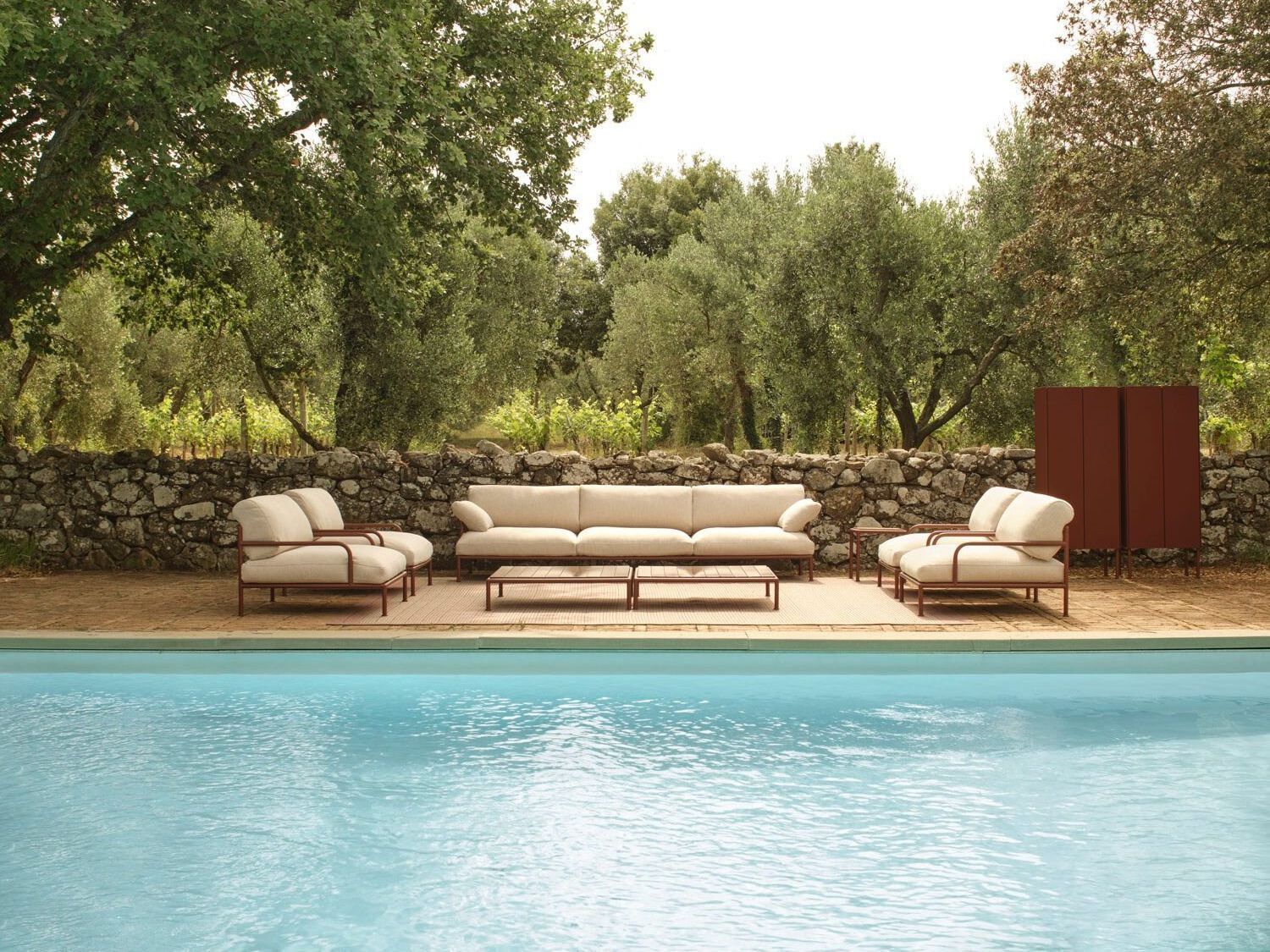 Тканевый садовый диван с подлокотниками FAST Roè ARCH-00069890 - Вид №6