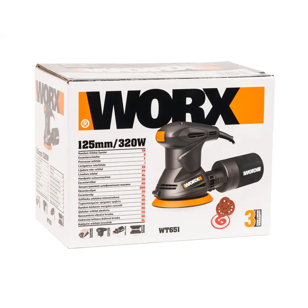 Эксцентриковая шлифмашина Worx WT651 с бесщеточным двигателем 300 Вт 89321121 STLM-1332359 - Вид №9
