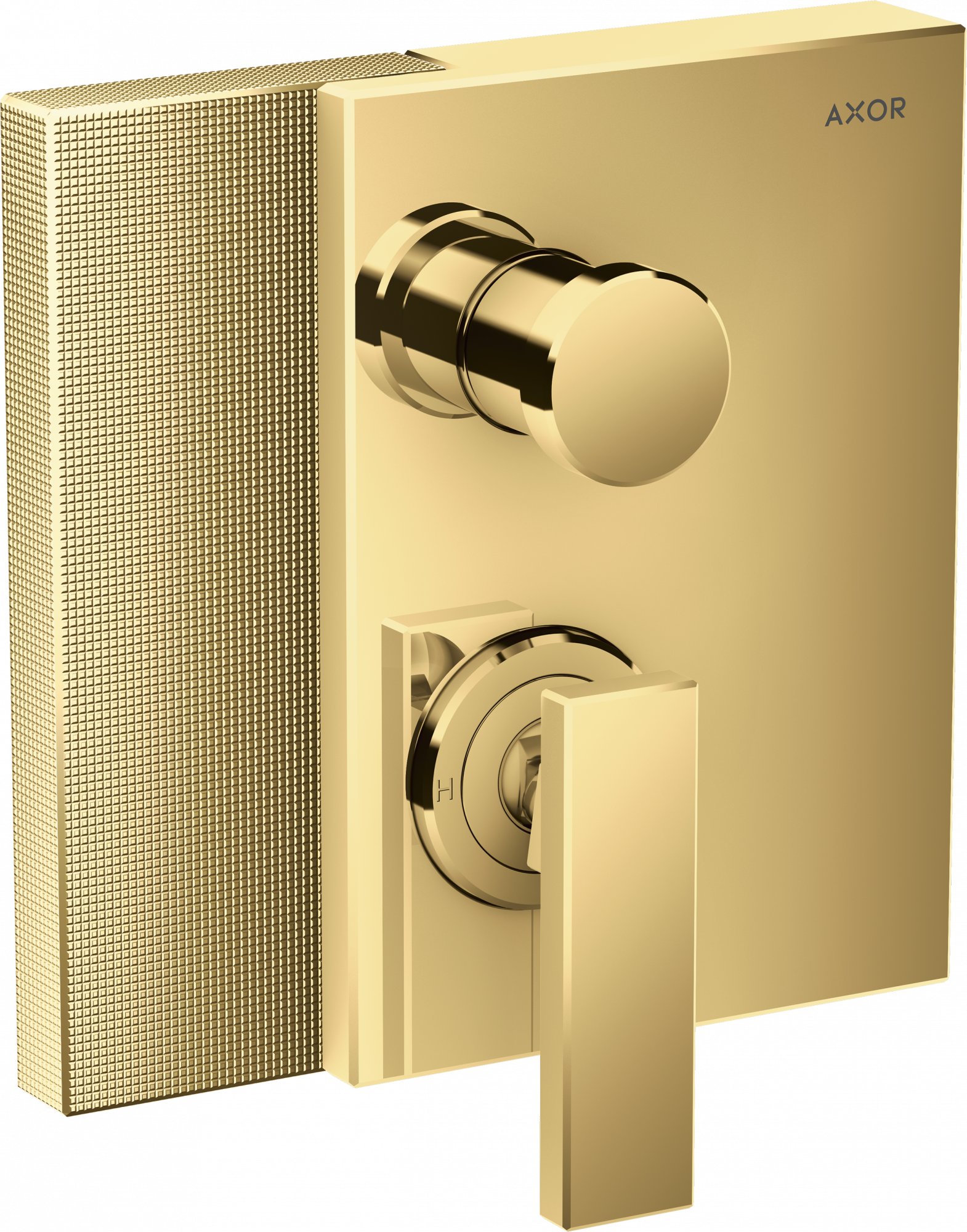 46421990 Смеситель для ванны, однорычажный, скрытого монтажа, со встроенной защитной комбинацией согласно EN1717 - алмазная огранка AXOR EDGE