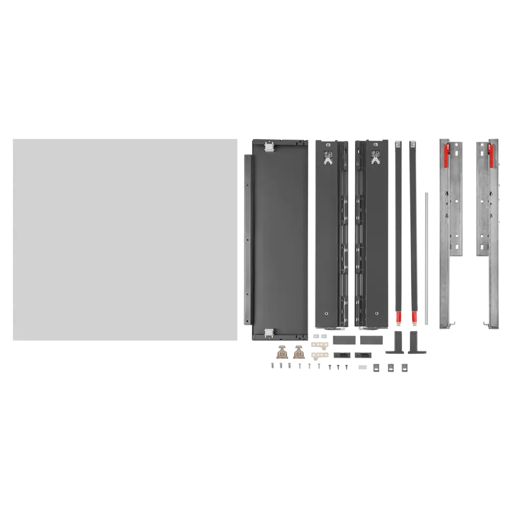 Выдвижной ящик с доводчиком 60x19x50 см KONSENSA ЛДСП/металл цвет серый Flowbox STLM-2051100 - Вид №5