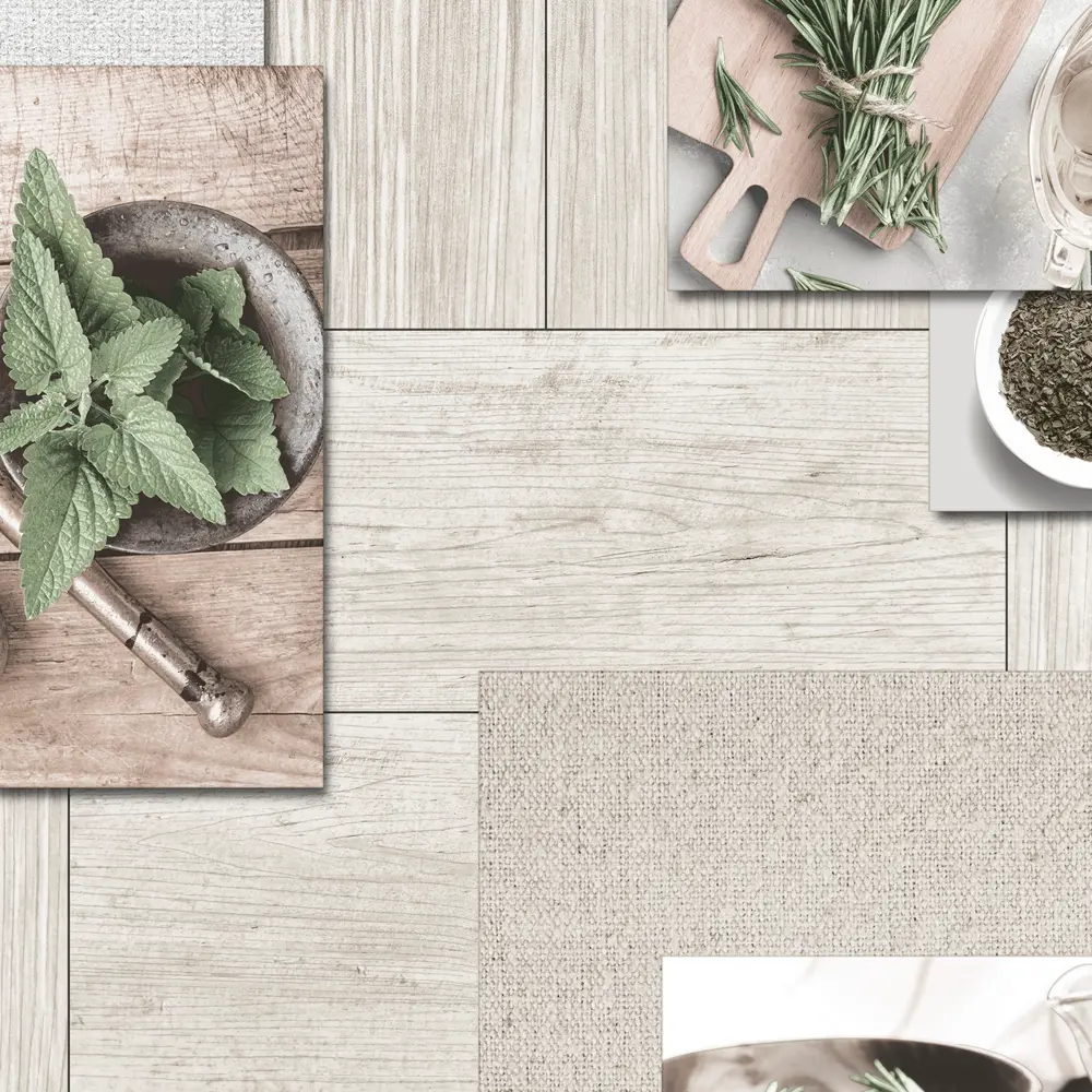 Виниловые обои АНТУРАЖ Mint с текстурой дерева, бежевые 83411468 STLM-0041099 - Вид №1