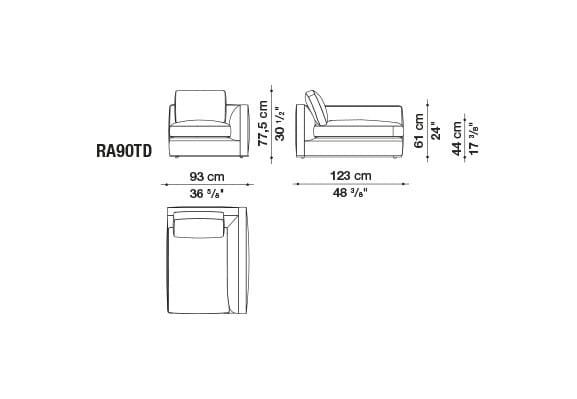 Ткань диван B&B Italia Ричард ARCH-00082196 - Вид №42