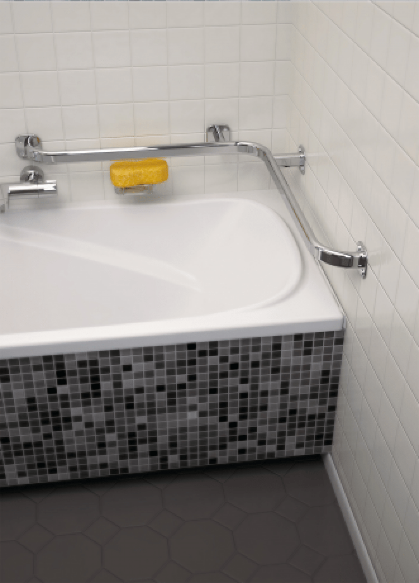 Сантехнические аксессуары WBPLX004 Горизонтальный поручень Terma 38x20  - Вид №4