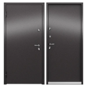 Дверь входная металлическая Термо С Металл 880x2050 мм левая. цвет коричневый