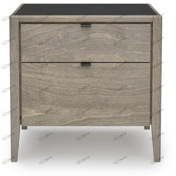 Huppé Прямоугольная прикроватная тумбочка из березы с ящиками Edmond 1344c - 1343c HUPPE