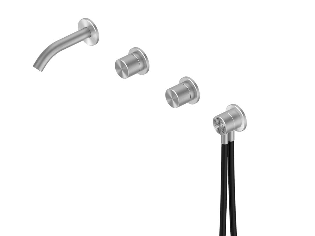 Настенные смесители с набором для душа и дозирующим горлышком Quadrodesign Hum ARCH-00096609 - Вид №1