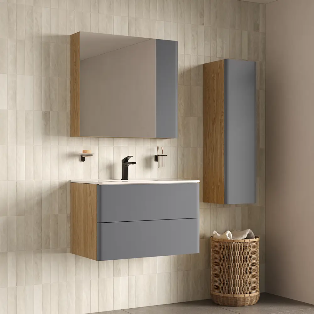 Корпус зеркального шкафа Iddis Lahta LAH80V0i99 72x80x15 см цвет дуб светлый STLM-2058857 - Вид №7