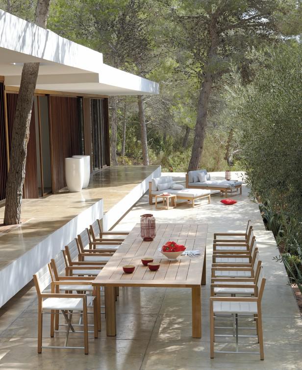 MNST1238 Обеденный стол teak 240см x 111см Manutti Milano - Вид №1