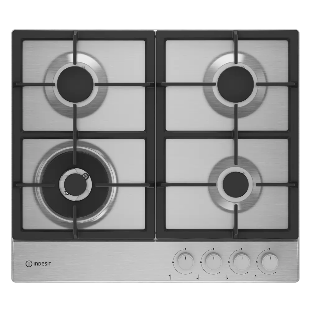 Газовая Варочная Панель Indesit Thpm 642 W/ix/i 58 См 4 Конфорки Цвет Нержавеющая Сталь 89395045 STLM-2197461  - Вид №1
