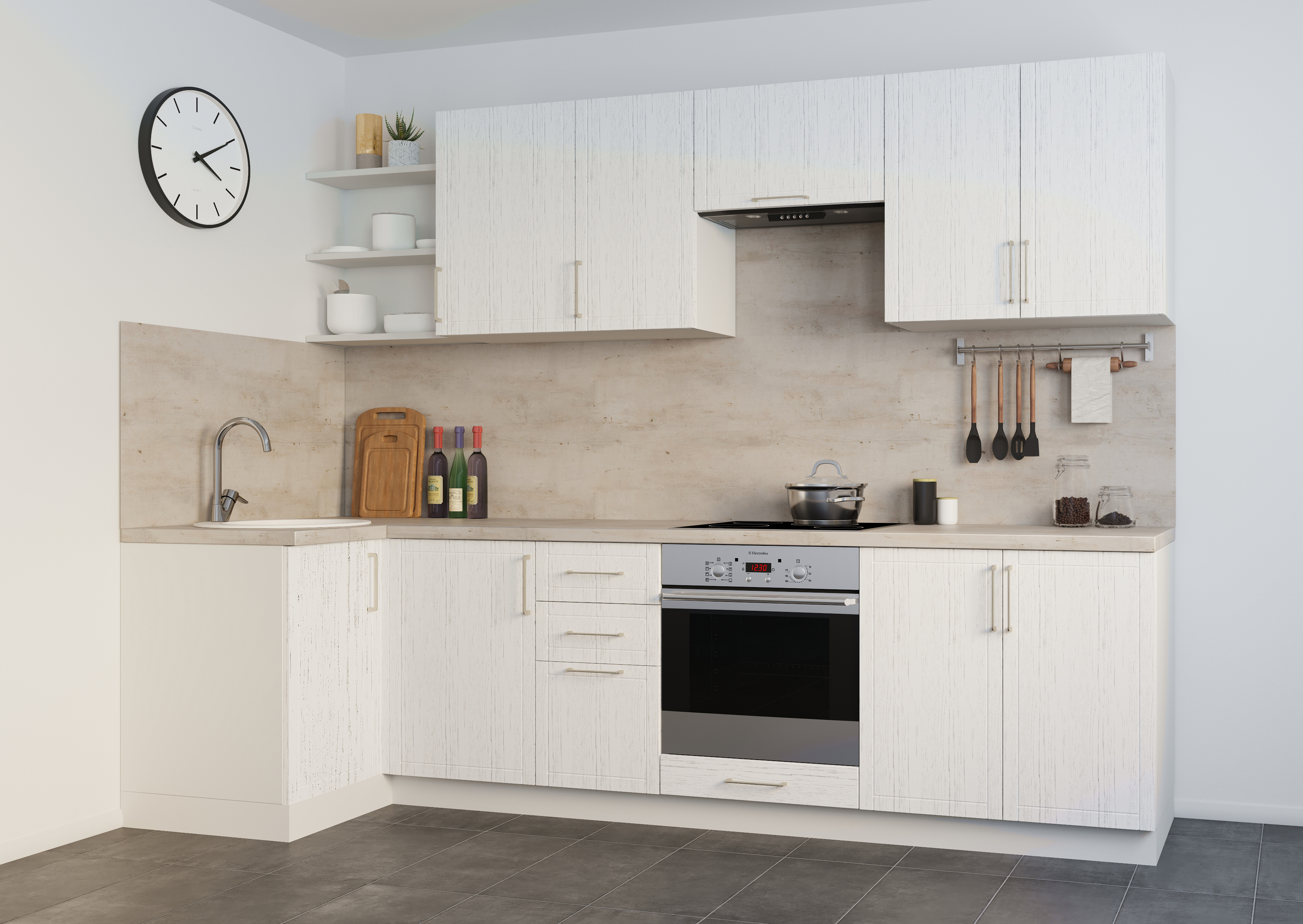 Шкаф напольный DELINIA Агидель белый 80х82,5х58 см 86844327 STLM-0071983 - Вид №6