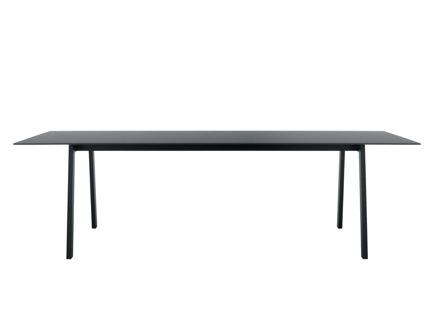 Salinero 1004 Стол с 4 стальными ножками и столешницей из сплошного ламината HPL 260x100. Утопленные ножки. Et al. Salinero